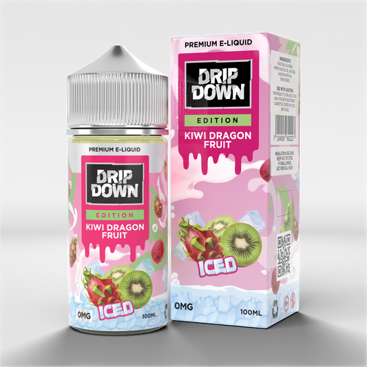 Drip Down Edition Kiwi Dragon Fruit Iced 0mg 100ml