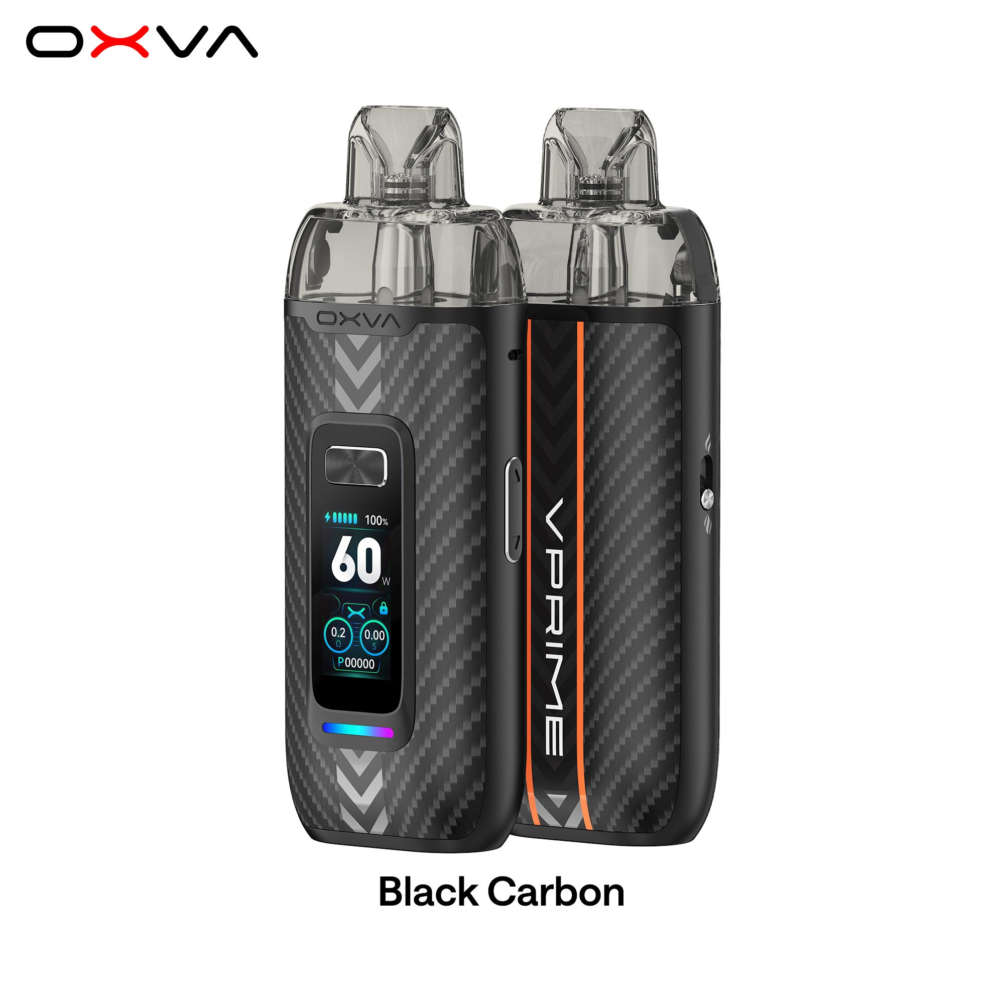OXVA VPRIME POD KIT BLACK CARBON
