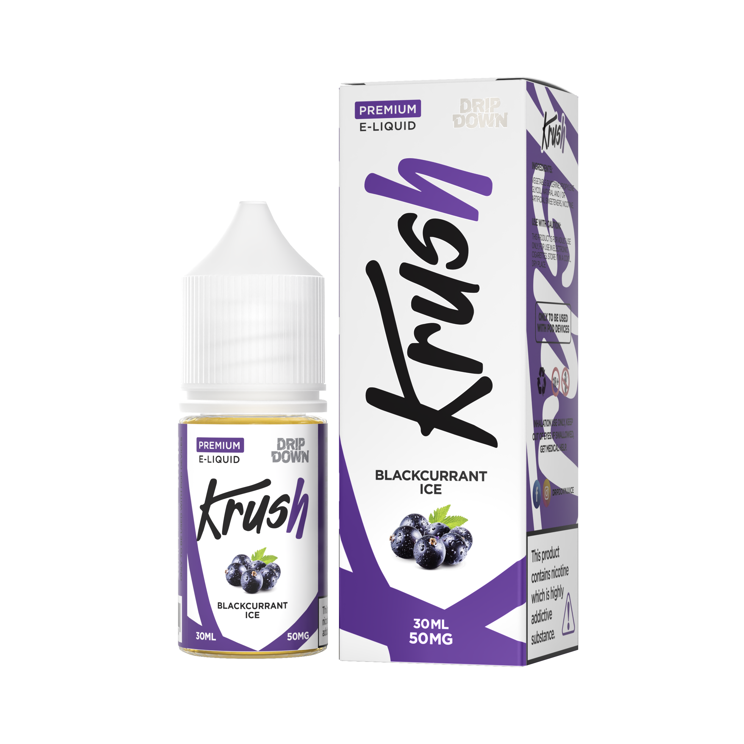 KRUSH BLACKCURRANT ICE 50MG 30ML