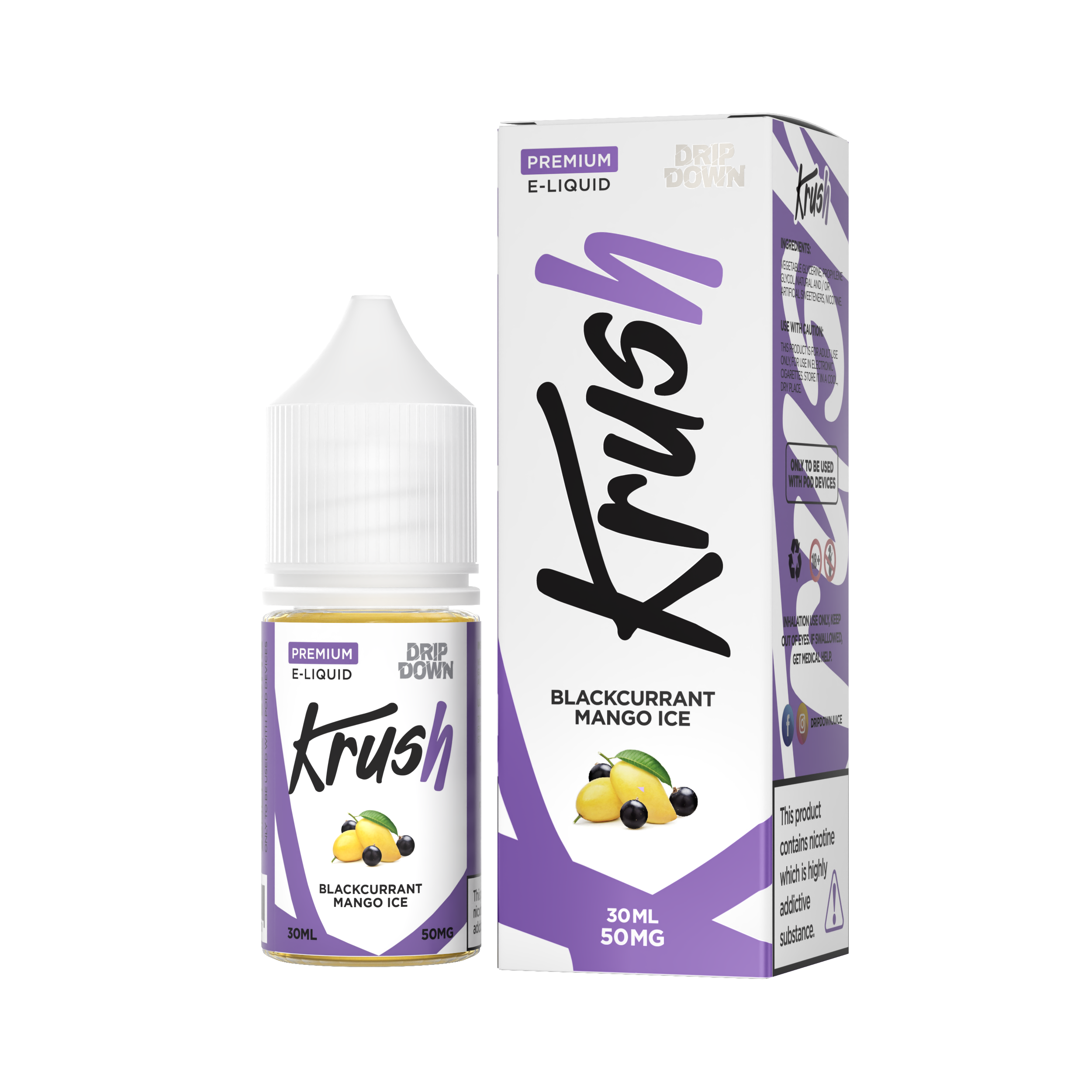 KRUSH BLACKCURRANT MANGO ICE 50MG 30ML