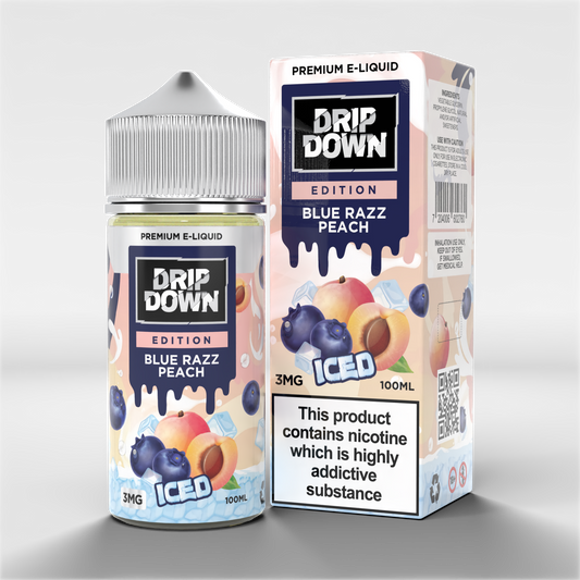 Drip Down Edition Blue Razz Peach Iced 3mg 100ml