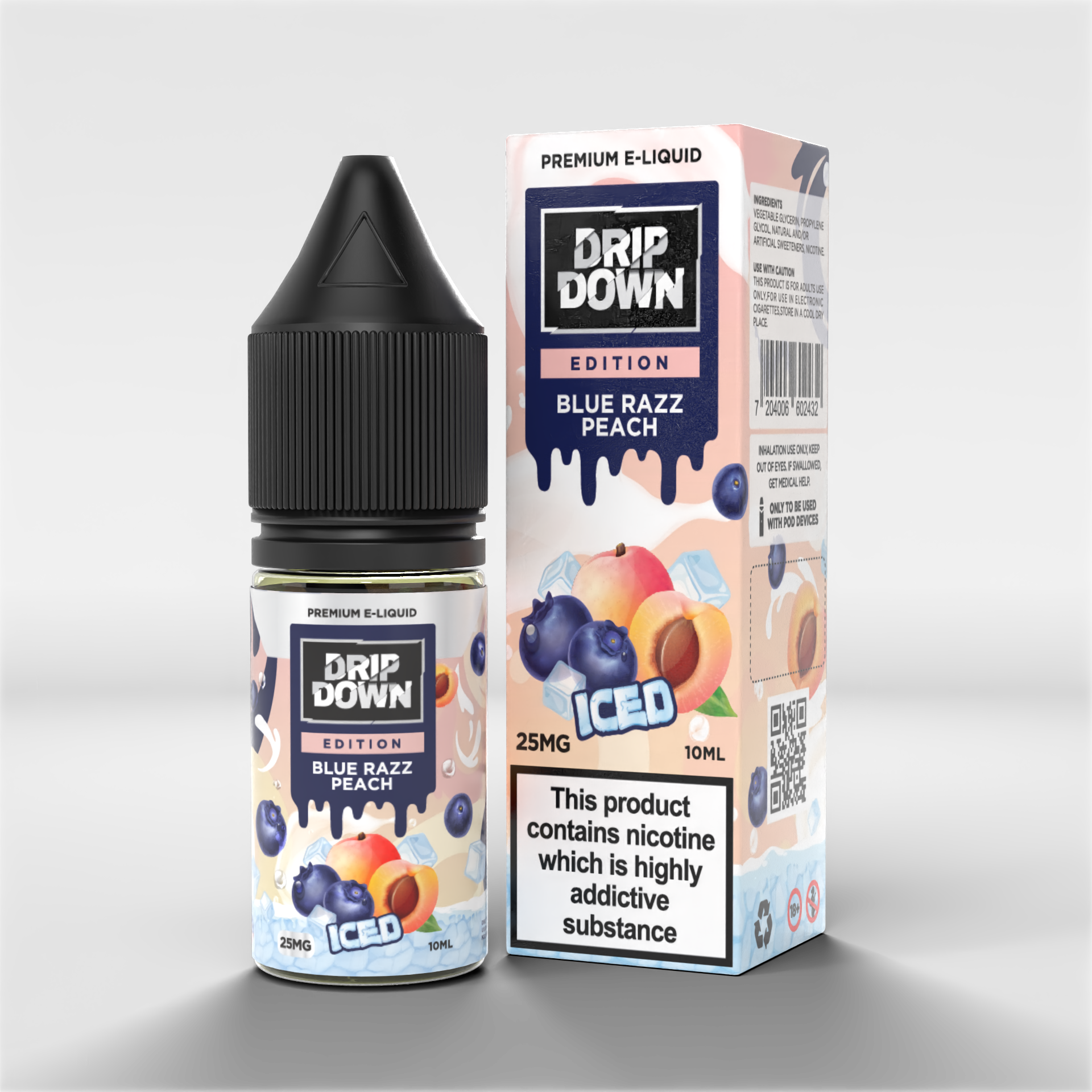 Drip Down Edition Blue Razz Peach 25mg 10ml