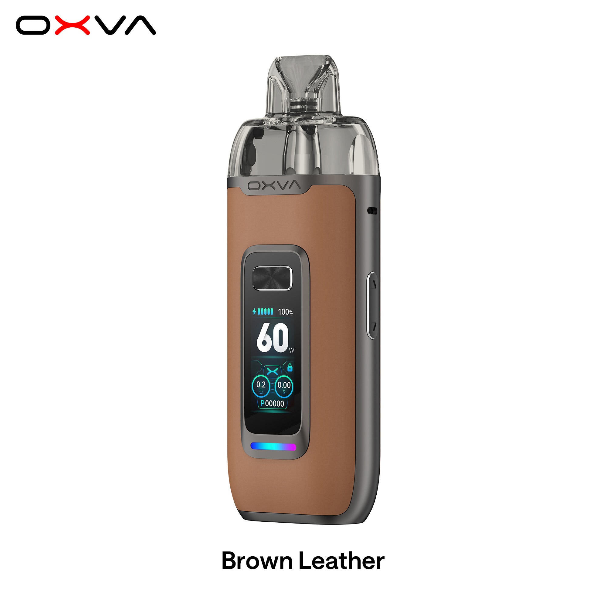 OXVA VPRIME POD KIT BROWN LEATHER