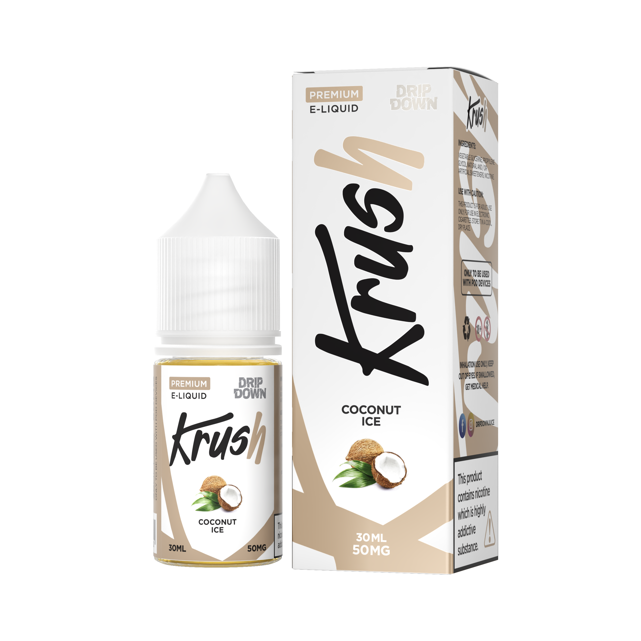 KRUSH COCONUT ICE 50MG 30ML