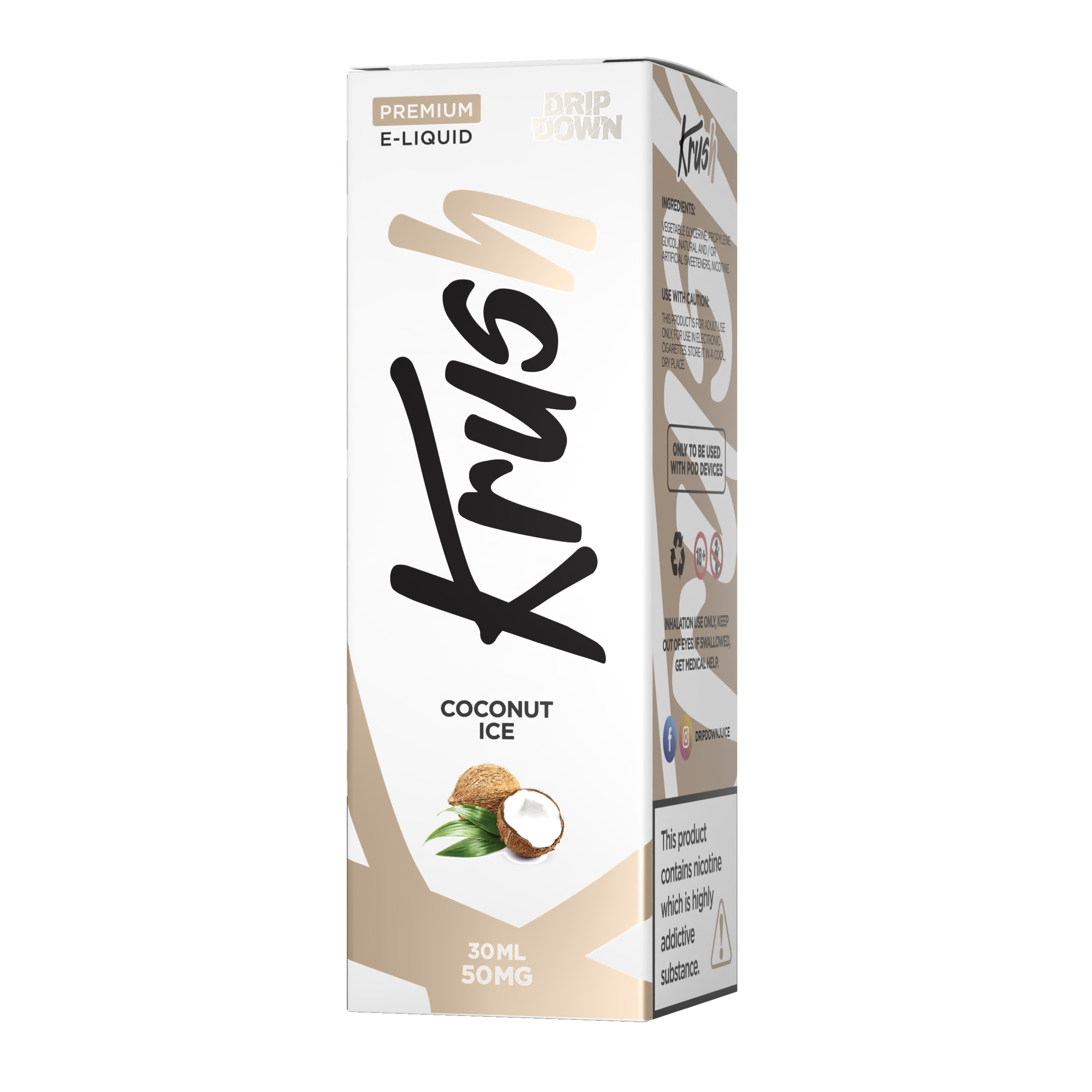 KRUSH COCONUT ICE 50MG 30ML