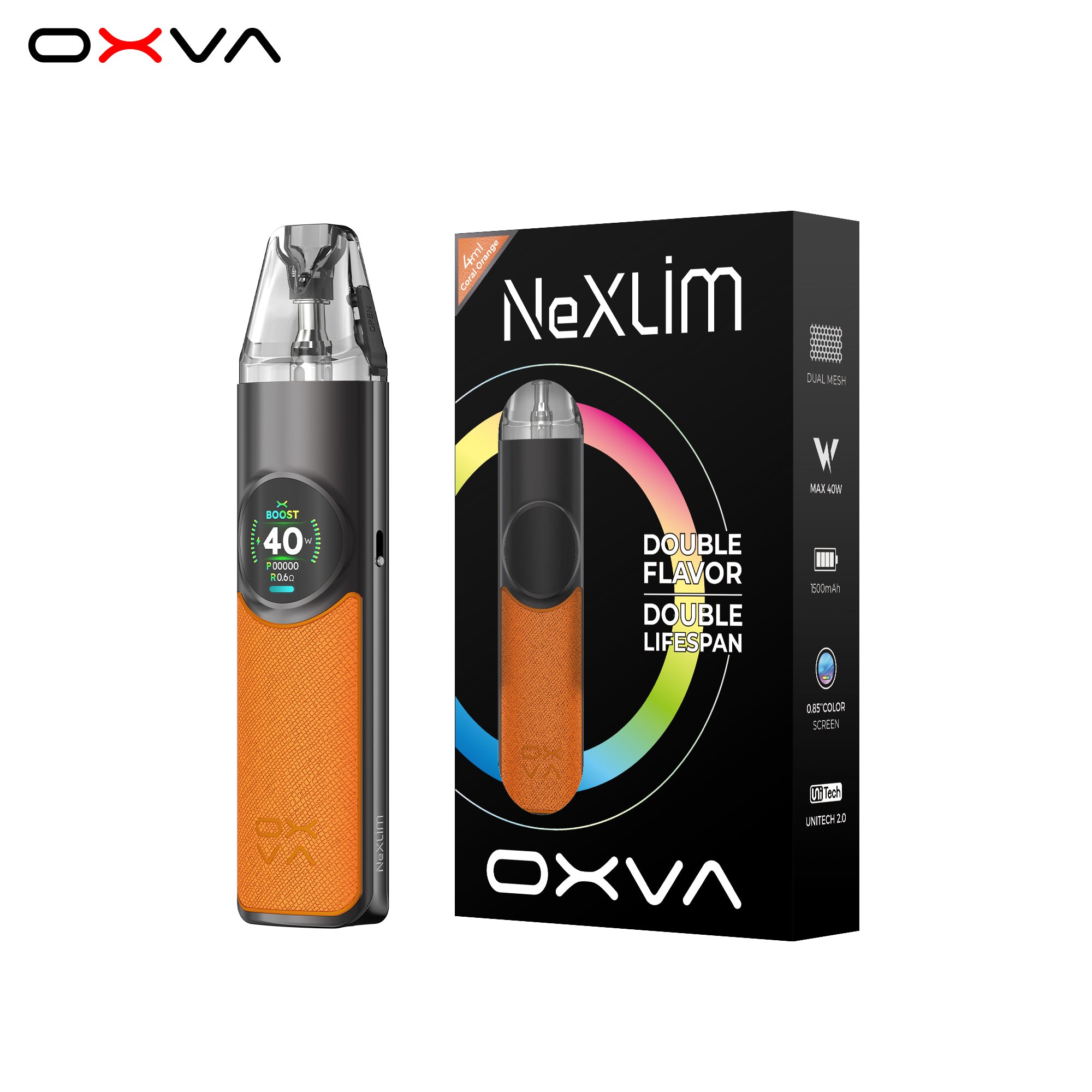 OXVA NEXLIM POD KIT CORAL ORANGE