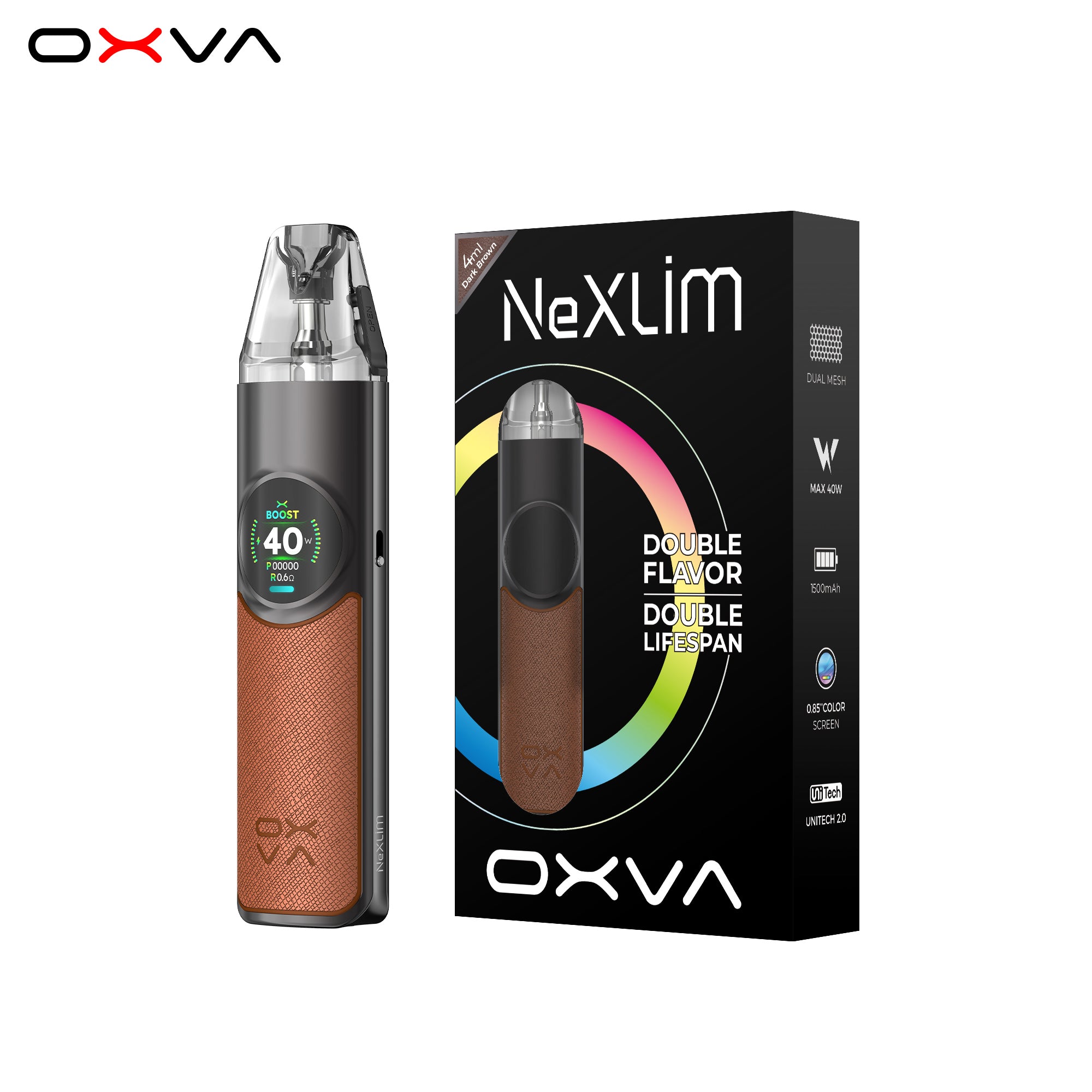 OXVA NEXLIM POD KIT DARK BROWN