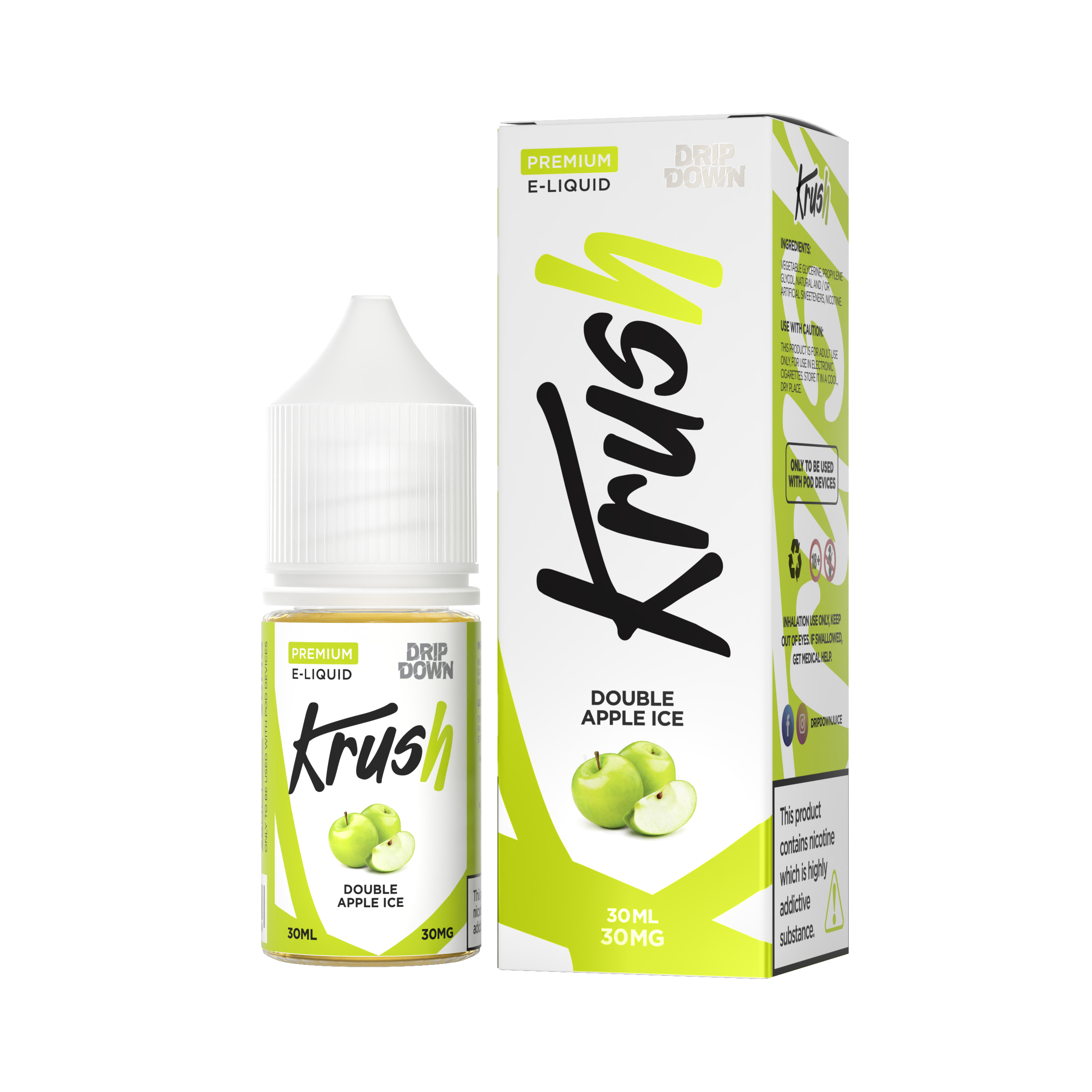 KRUSH DOUBLE APPLE ICE 30MG 30ML