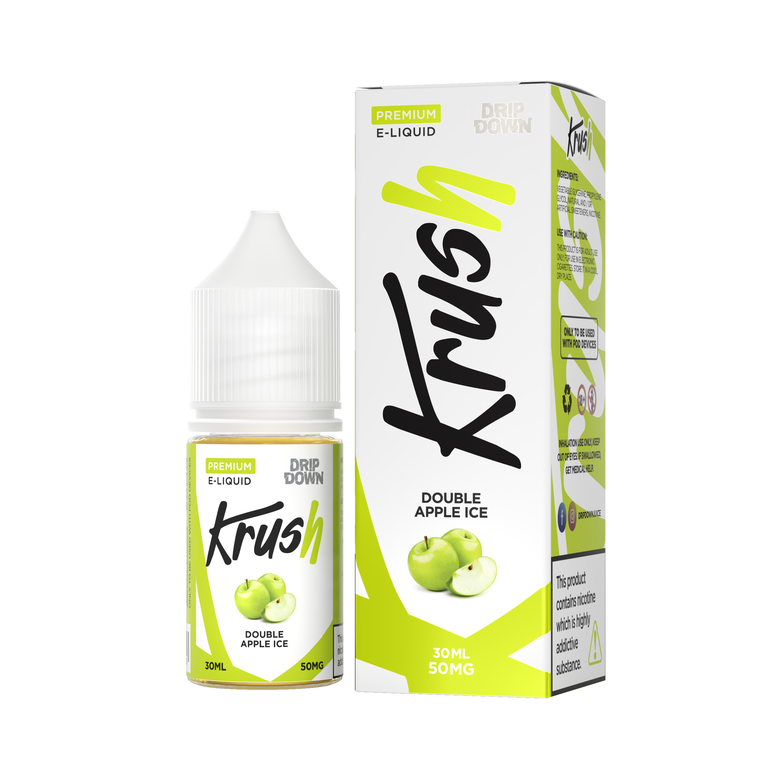 KRUSH DOUBLE APPLE ICE 50MG 30ML