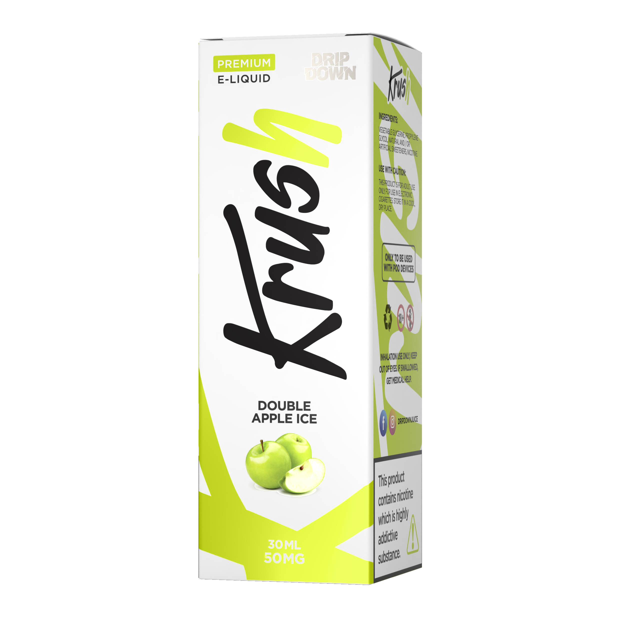 KRUSH DOUBLE APPLE ICE 50MG 30ML