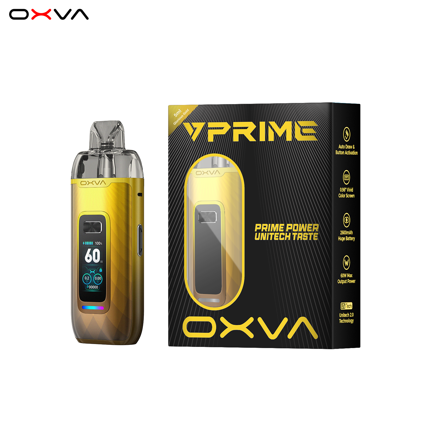 OXVA VPRIME POD KIT GLORIOUS GOLD