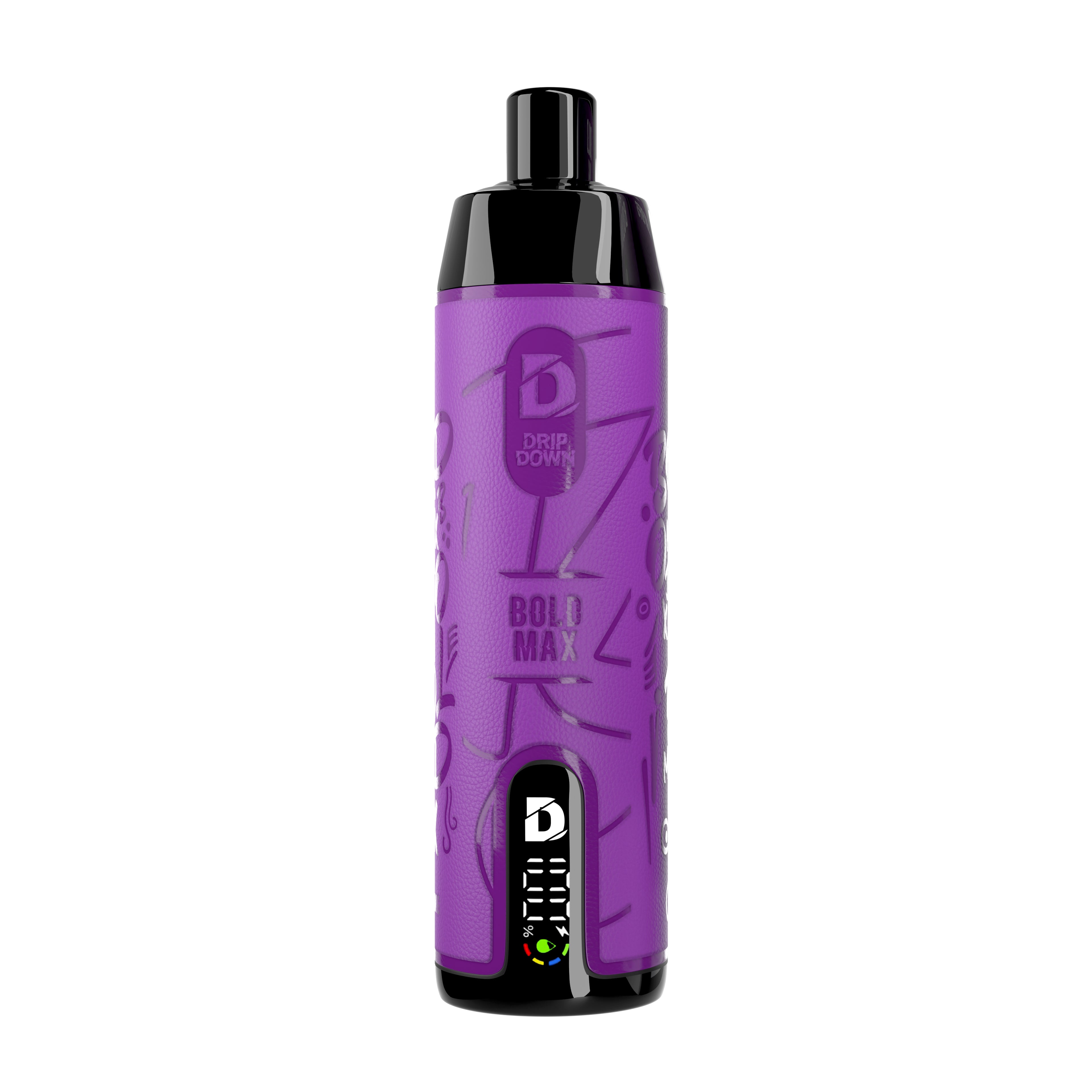 Drip Down Bold Max (DTL) – Grape Mint (3mg) (15K Puffs)