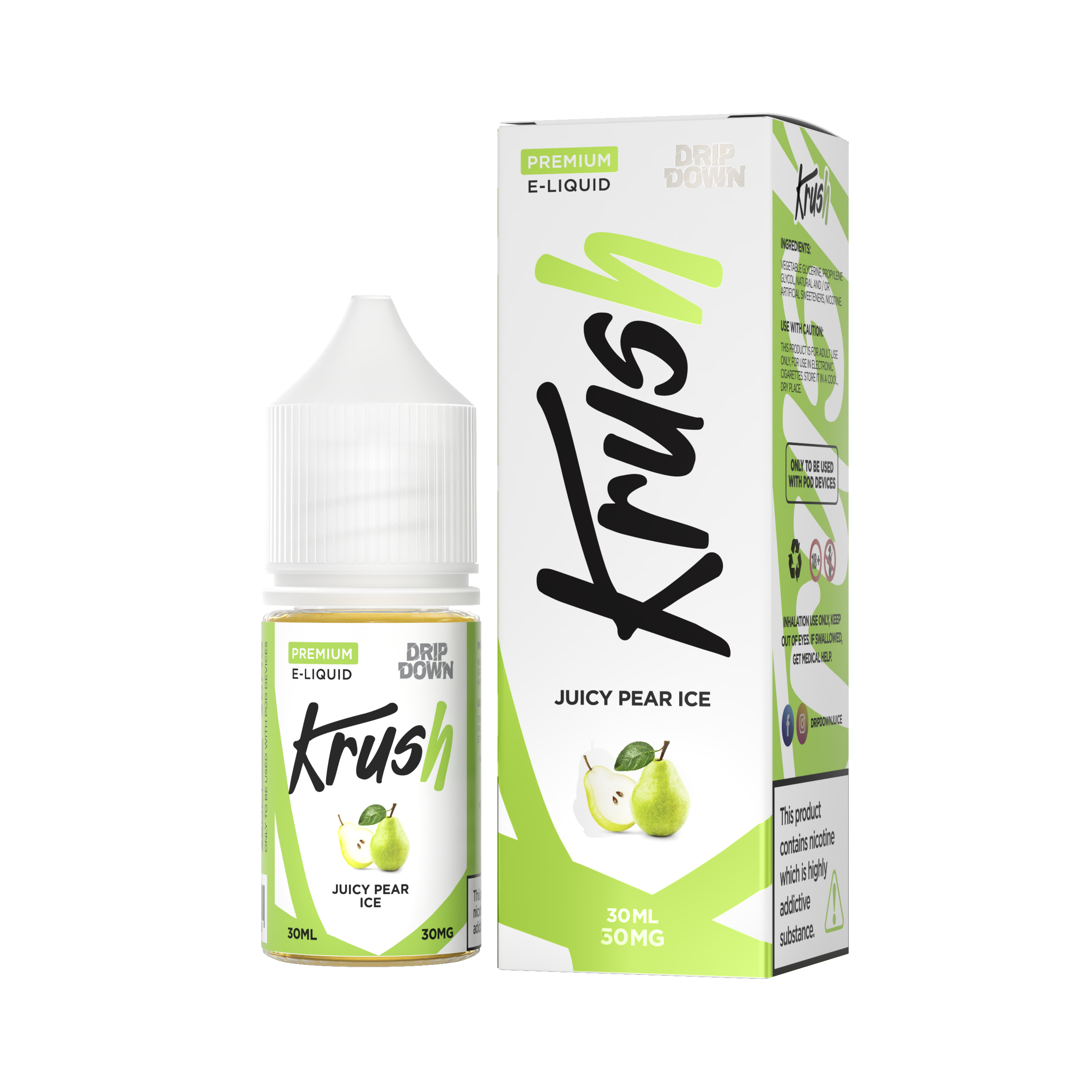KRUSH JUICY PEAR ICE 30MG 30ML