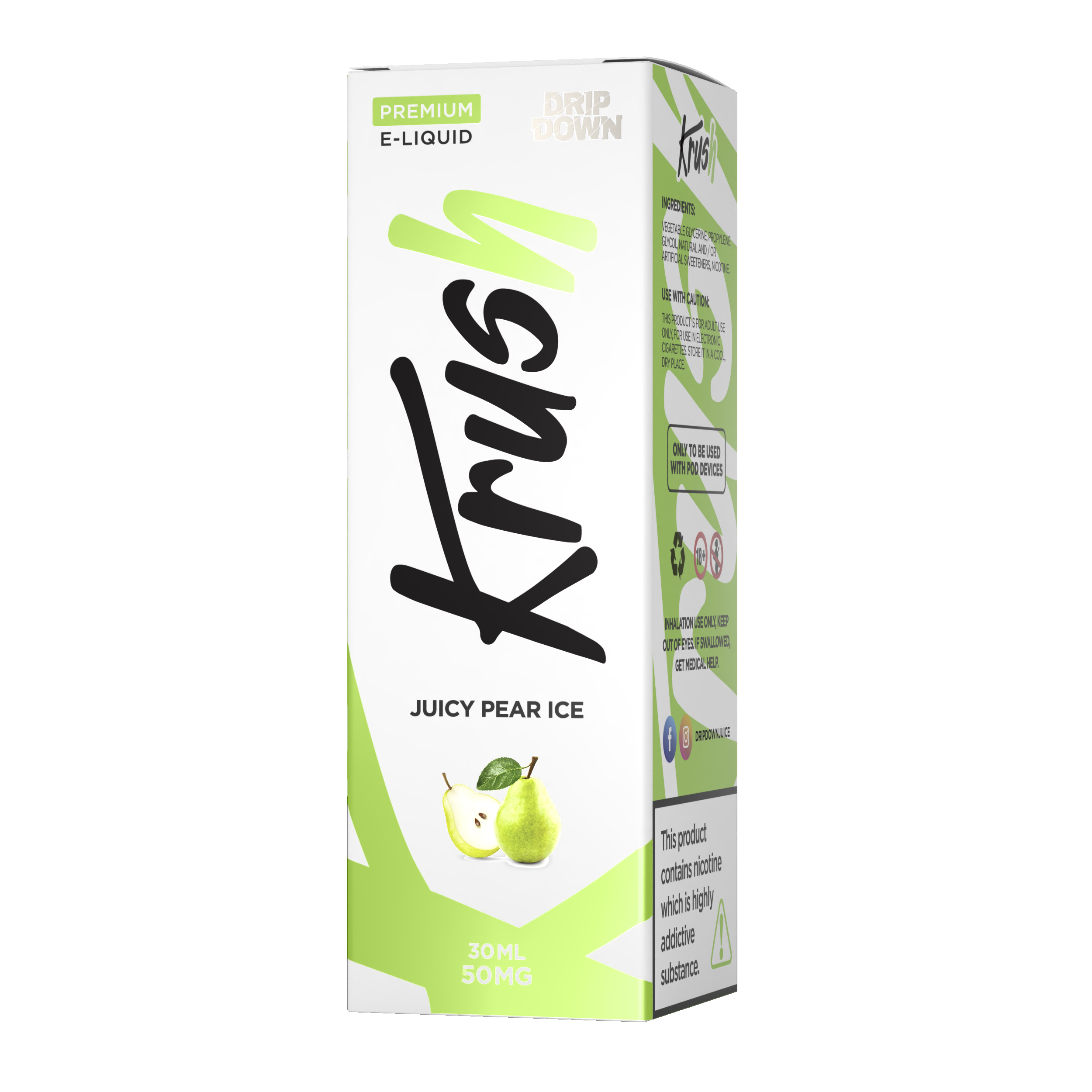 KRUSH JUICY PEAR ICE 50MG 30ML