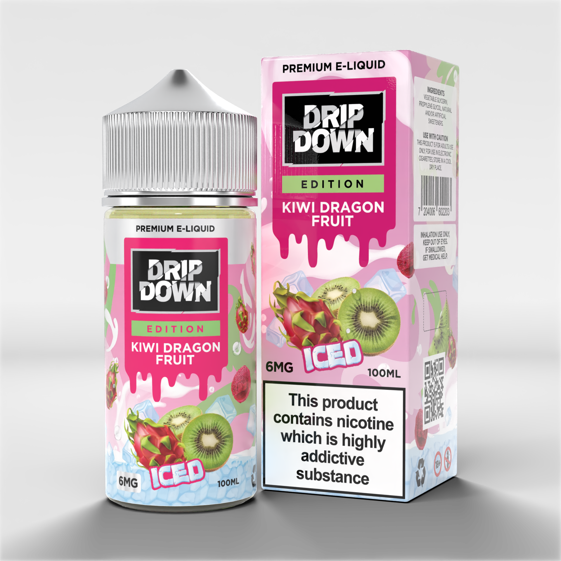 Drip Down Edition Kiwi Dragon Fruit Iced 6mg 100ml