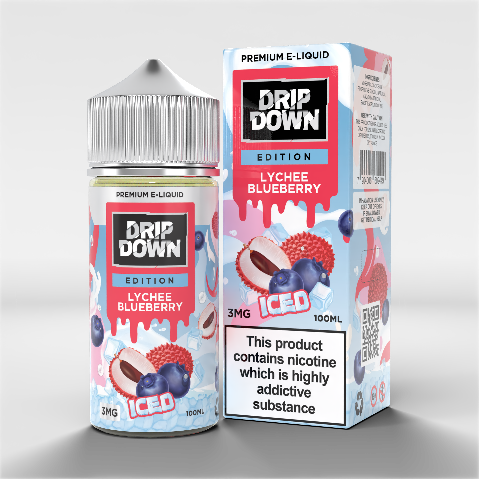 Drip Down Edition Lychee Blueberry Iced 3mg 100ml