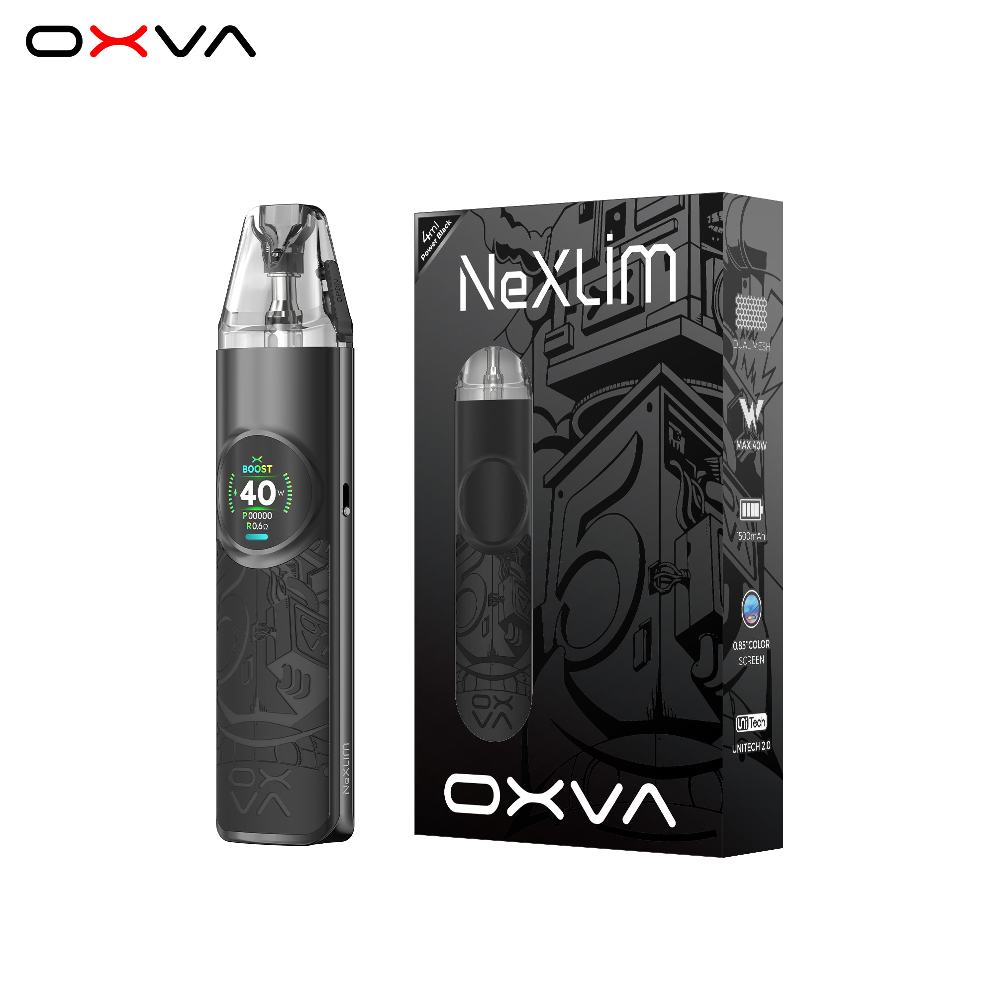 OXVA NEXLIM POD KIT POWER BLACK
