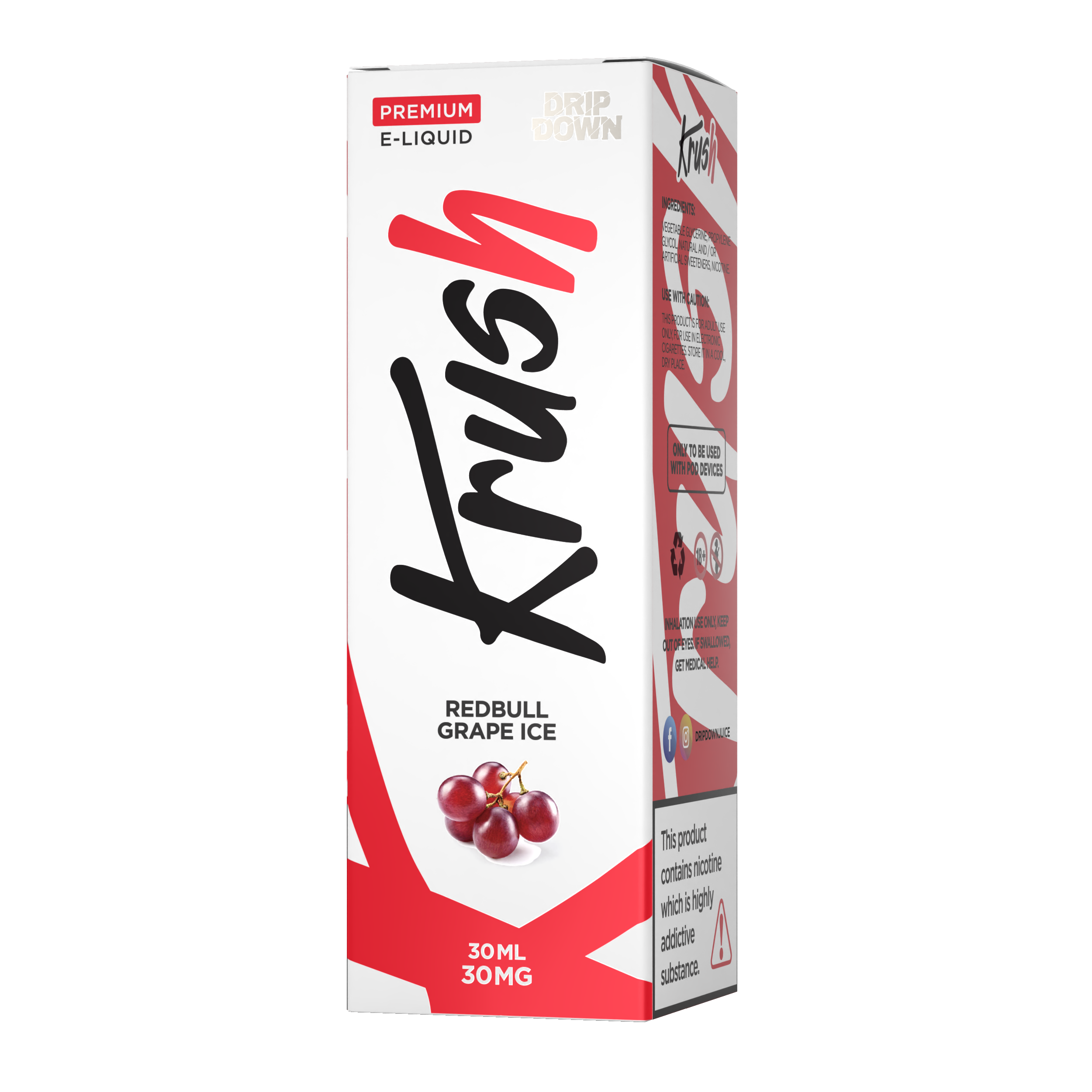 KRUSH REDBULL GRAPE ICE 30MG 30ML