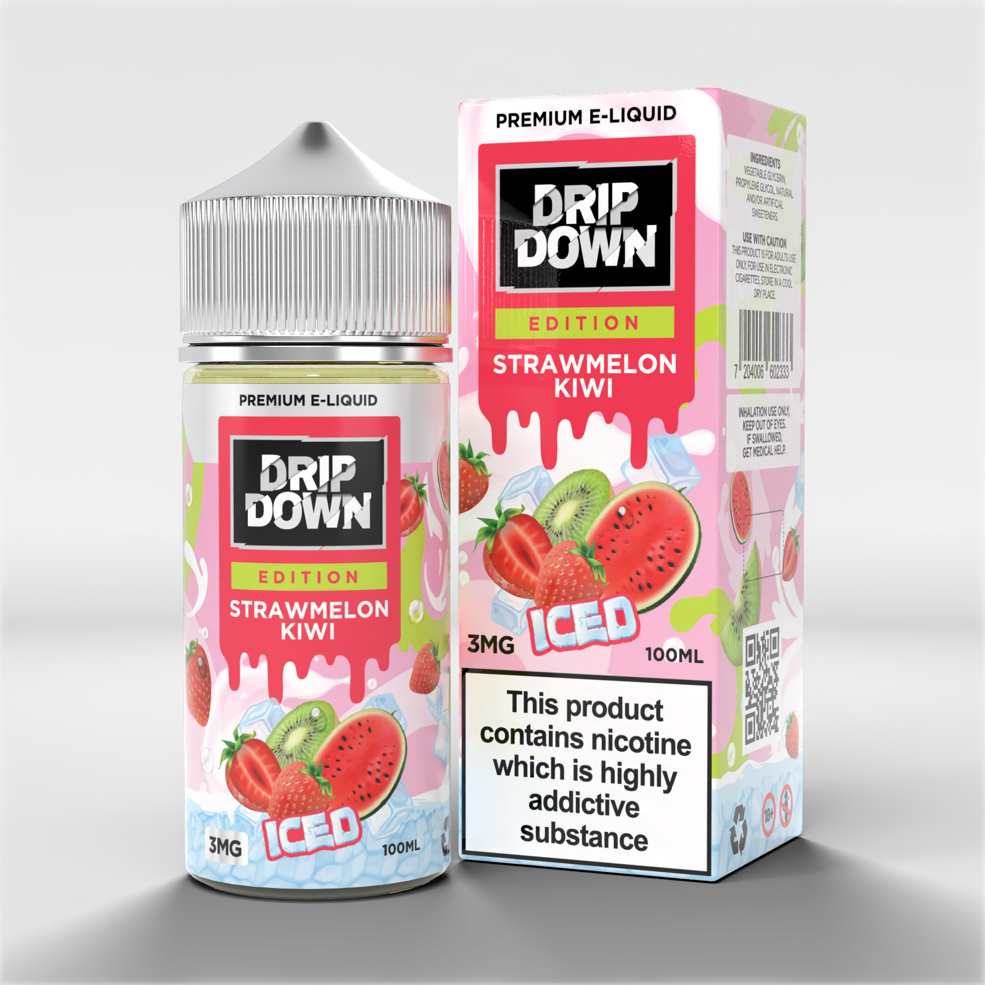 Drip Down Edition Strawmelon Kiwi Iced 3mg 100ml