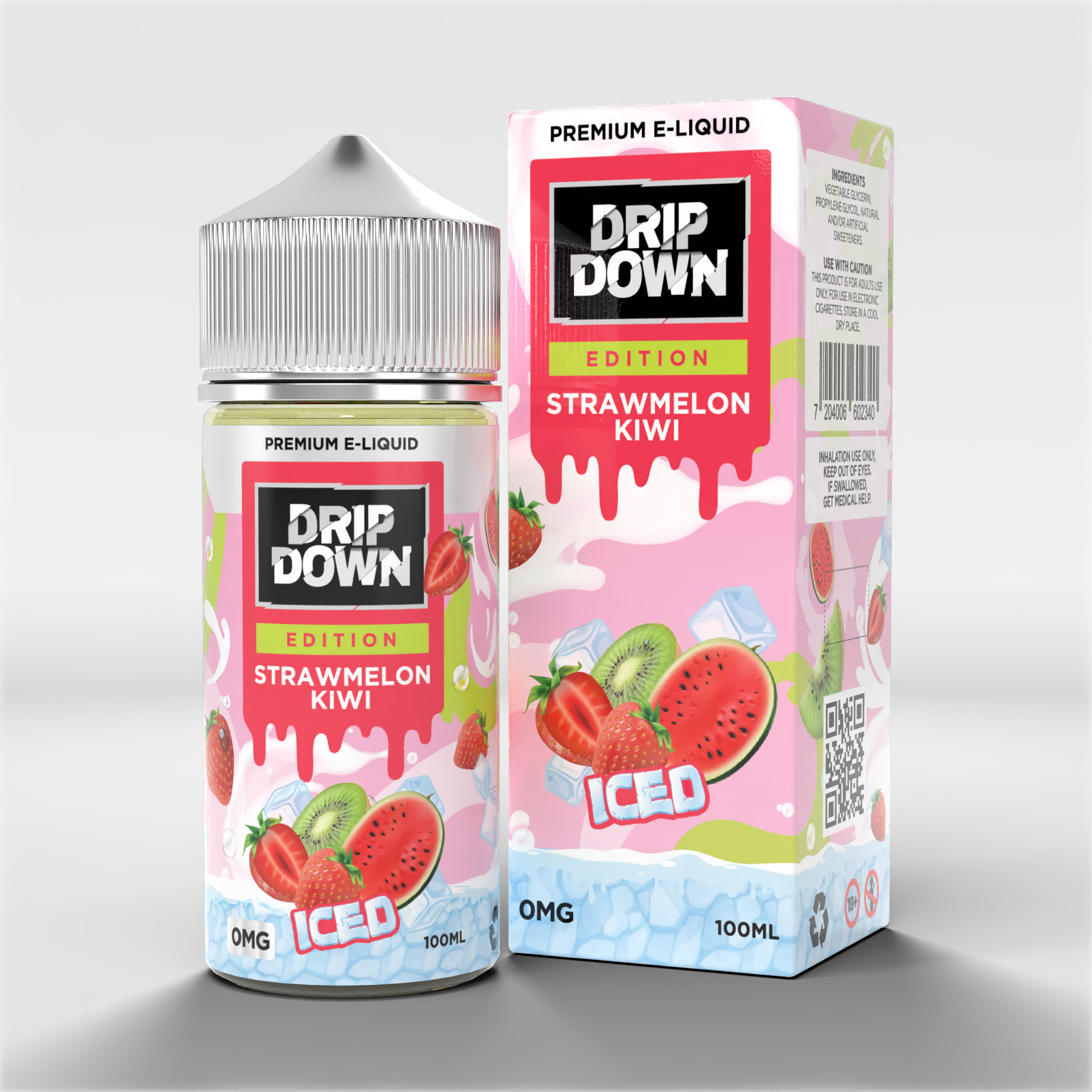 Drip Down Edition Strawmelon Kiwi Iced 0mg 100ml