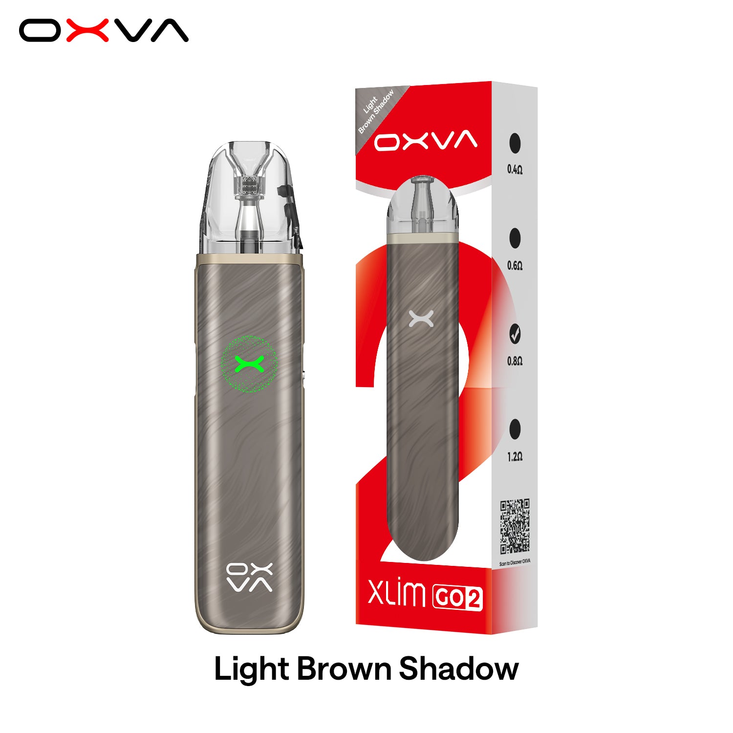 OXVA XLIM GO 2 POD KIT LIGHT BROWN