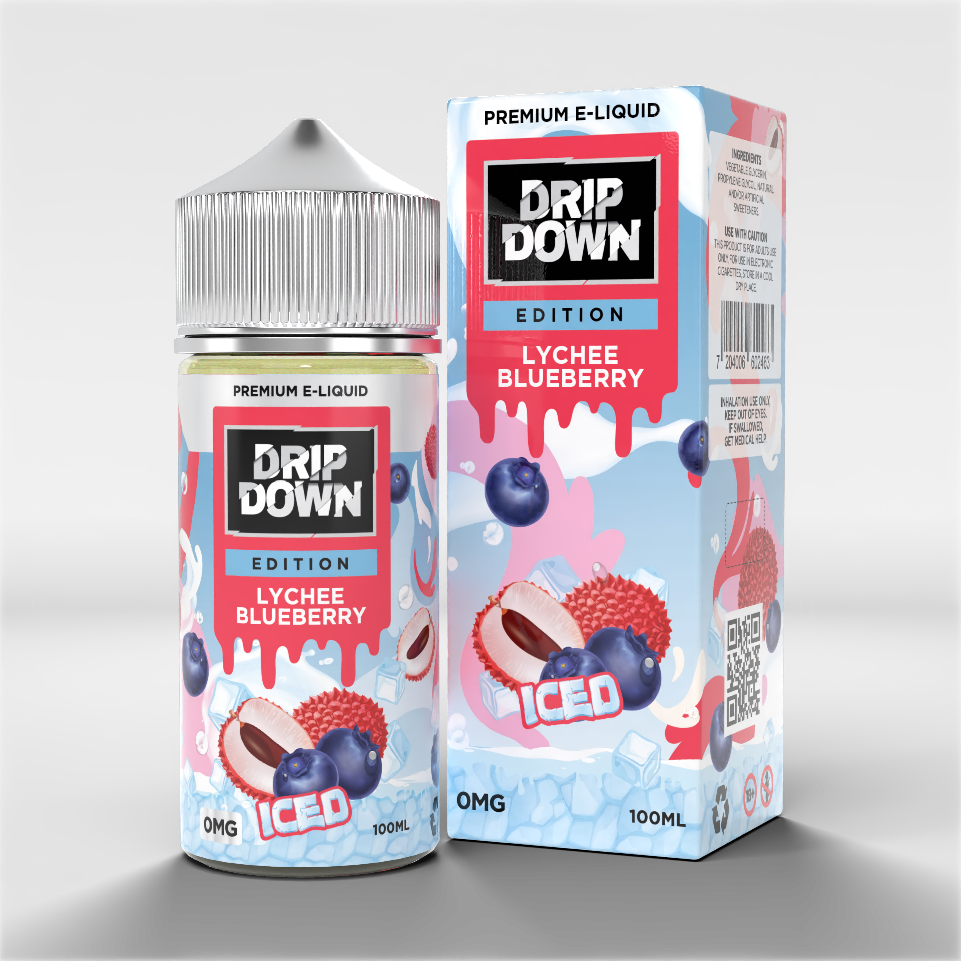 Drip Down Edition Lychee Blueberry Iced 0mg 100ml