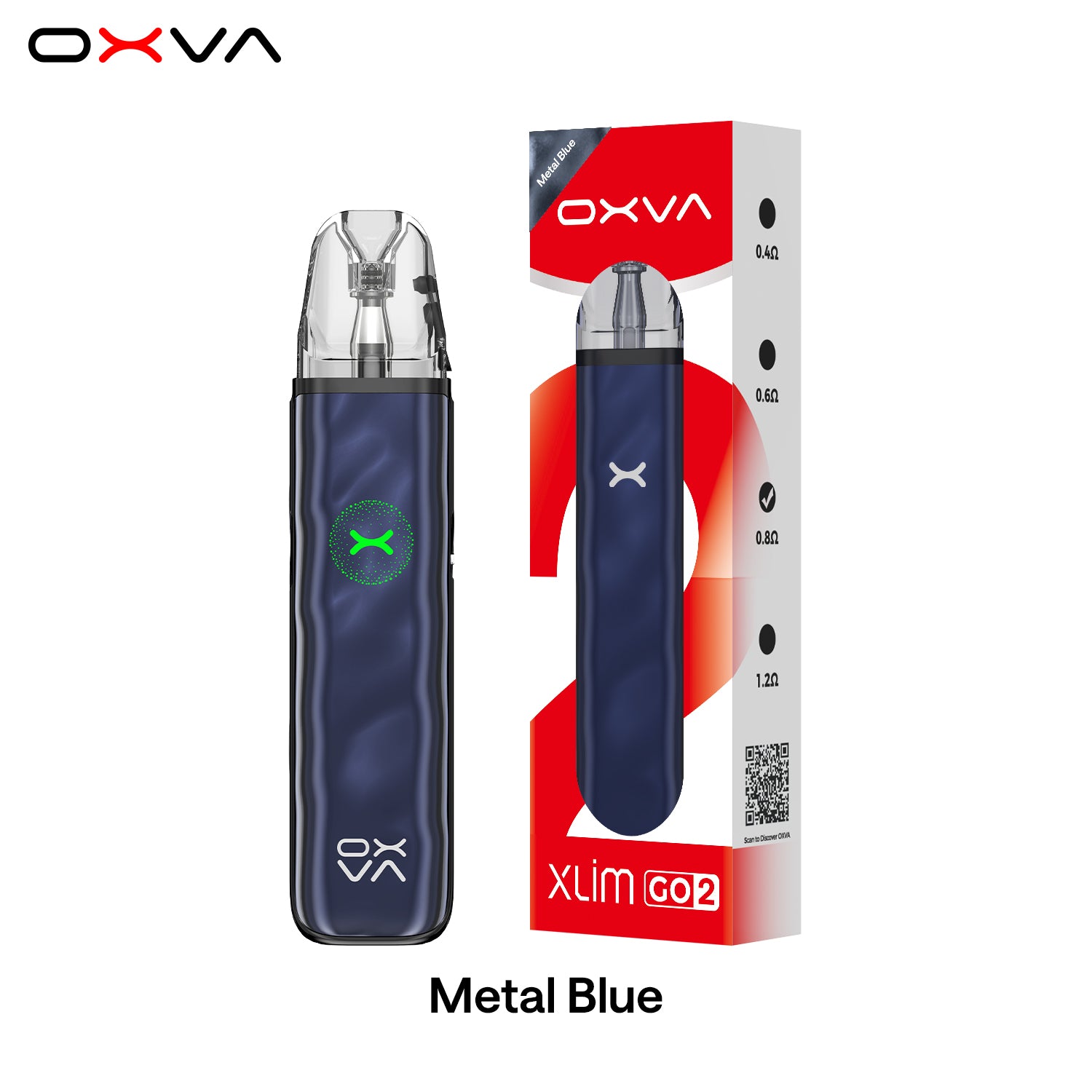 OXVA XLIM GO 2 POD KIT METAL BLUE