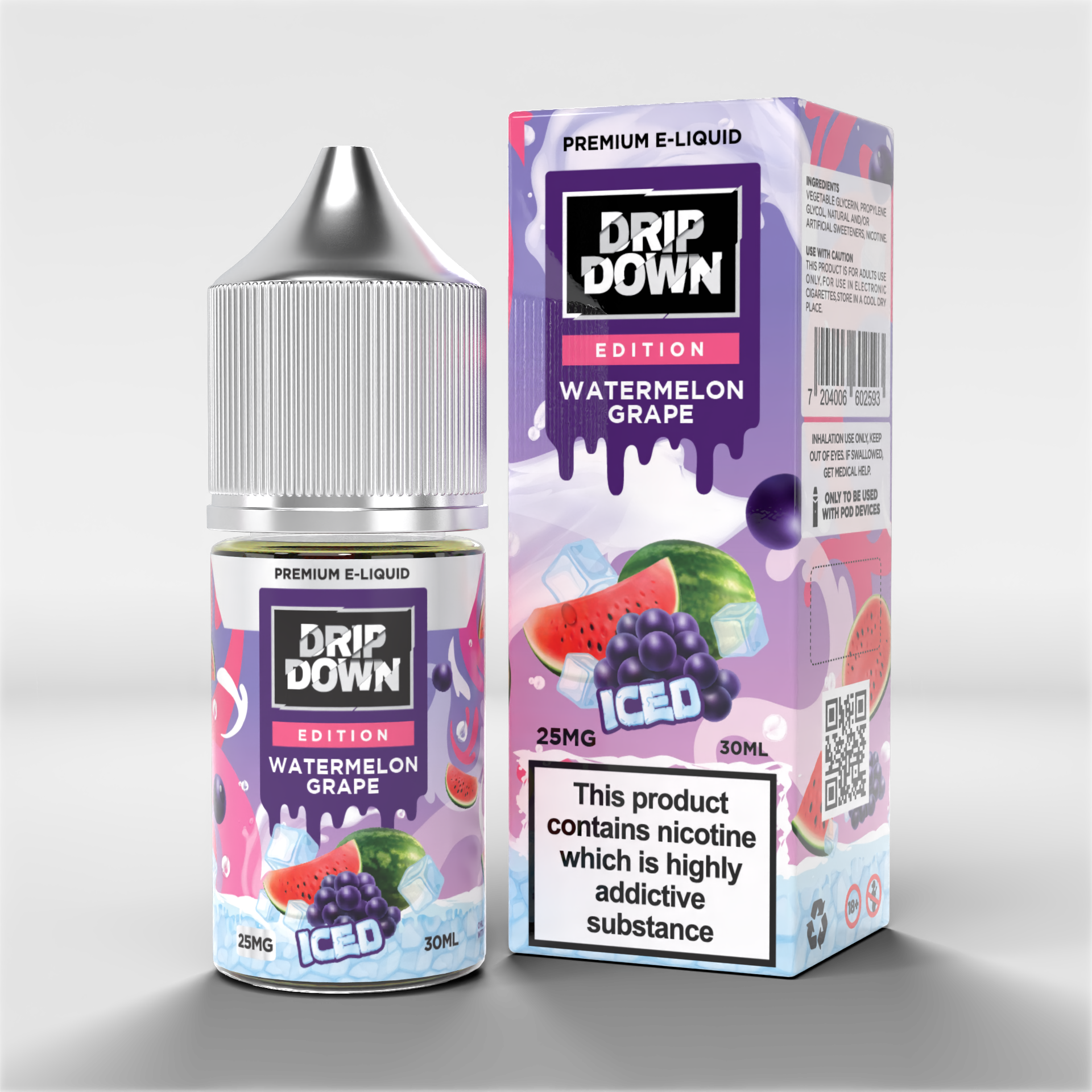 Drip Down Edition Watermelon Grape Iced 25mg 30ml